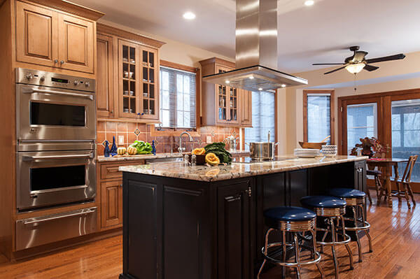 Remodeled Kitchen with Blue Accents