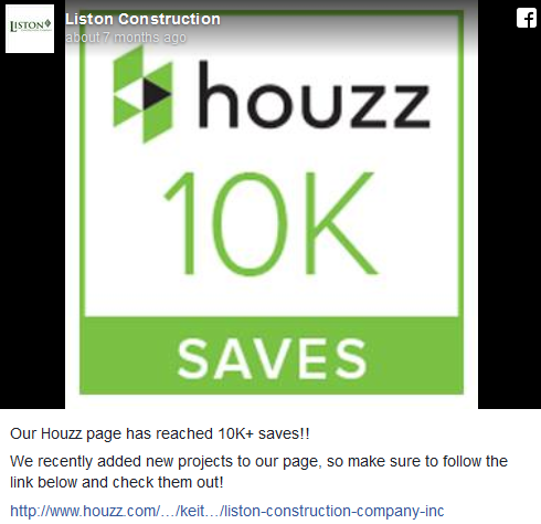 Houzz 10k Saves