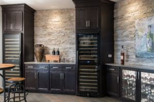 Custom Home Wine Cellar by Liston Design Build