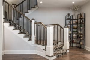Finished basement designed by Liston Design Build
