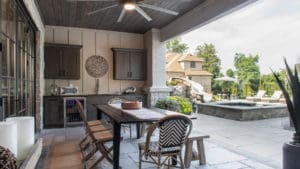 Outdoor living space designed by Liston Design Build