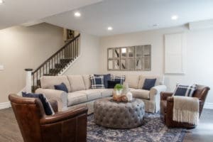 Basement remodel by Liston Design Build