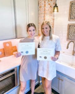 Andrea Liston-Jones and Erin Marty with NKBA Certifications