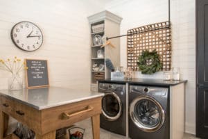 Laundry room designed by Liston Design Build